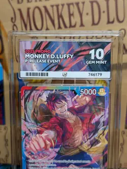 Monkey D Luffy P L Release Event Giveaway PROMO ONE PIECE ACE GRADING GEM 10 - Image 4
