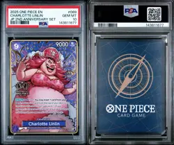 PSA 10 Charlotte Linlin One Piece OP08-069 Japanese 2nd Anniversary Set ENGLISH - Image 3