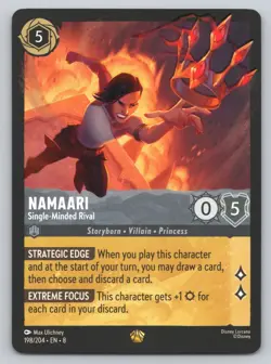 Disney Lorcana - Namaari - Single-Minded Rival 198/204 - Reign of Jafar (8) - Image 1