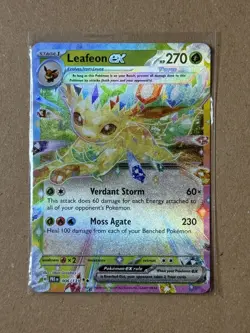 Leafeon EX Prismatic Evolutions Holo Rare Card 6/131 NM Condition - Image 1