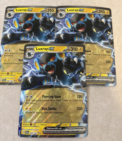 Pokemon Luxray EX Jumbo Promo Card Meddling Sparks Holo Lot of 3 - Image 1