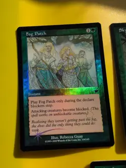 Fog Patch, Skyshroud Sentinel,Mossdog MTG 3 Card. OLD VINTAGE FOIL. NEMESIS. - Image 2