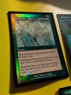 Fog Patch, Skyshroud Sentinel,Mossdog MTG 3 Card. OLD VINTAGE FOIL. NEMESIS. - Image 4