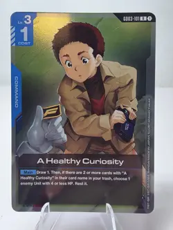 A Healthy Curiosity Gundam Card Game . Steel Requiem GD03-101 R - Image 1