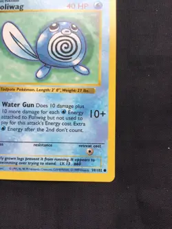 Pokemon Cards: Base Set 1st Edition Common: Poliwag 59/102 - Image 4