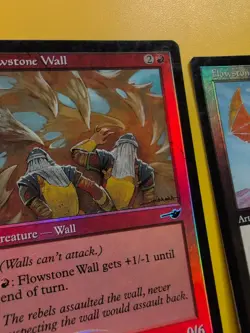 Flowstone Thopter & Flowstone Wall MTG 2 Card. OLD VINTAGE FOIL. NEMESIS. - Image 5