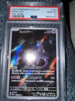 PSA 10 Mewtwo 183 Sv2a: Pokemon Card 151 Holo (Japanese) - Image 1