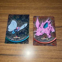 Nidorino #33 butterfree #12 Holo Foil Pokemon Topps card - Image 1