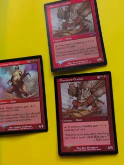 Flowstone Overseer & 2 x Flowstone Crusher MTG 3 Card OLD VINTAGE FOIL. NEMESIS. - Image 2