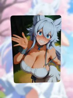 Fenrys Anime Waifu Sexy Goddess Doujin Lewd Hentai Card - Image 1