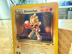 Rocket's Hitmonchan 011/132 Gym Heroes Holo Pokemon Card - Image 2