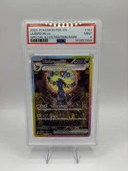 Pokemon Prismatic Umbreon EX TCG Special Illustration Rare Card #161 Mint PSA 9 - Image 1