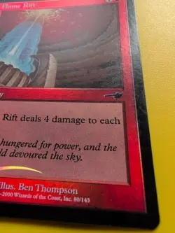 Flame Rift. Sorcery MTG Card. OLD VINTAGE FOIL. NEMESIS. - Image 4