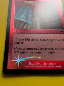 Flame Rift. Sorcery MTG Card. OLD VINTAGE FOIL. NEMESIS. - Image 5