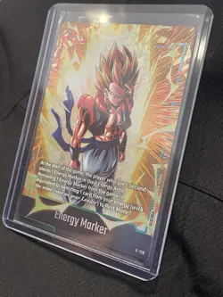 Bandai Dragon Ball Super Card Game Energy Marker Foil Card E-129 SS Gogeta - Image 3