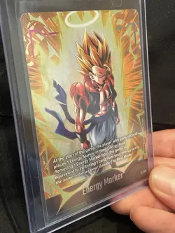 Bandai Dragon Ball Super Card Game Energy Marker Foil Card E-129 SS Gogeta - Image 4
