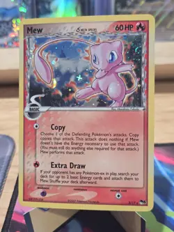 Mew Delta Species 3/17 Pop Series 5 Holo Card Inverted Back Error Double Swirl - Image 1