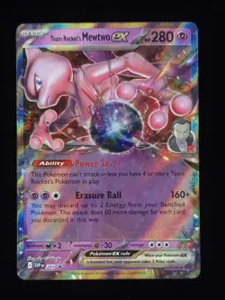 Team Rocket's Mewtwo ex 205 Pokemon SV: Scarlet & Violet Promo Cards 🔥 - Image 1