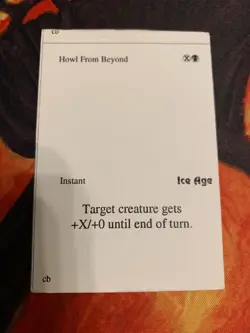 Howl From Beyond Playtest Card - MTG Ice Age - Image 1