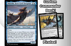 MTG Commander EDH Deck Francisco, Fowl Marauder & Malcolm 100 Cards Pirates - Image 1