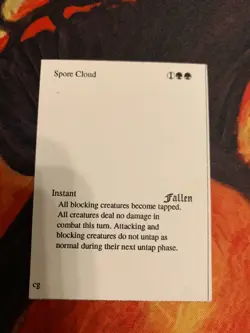 Spore Cloud Playtest Card - MTG Fallen Empires - Image 1