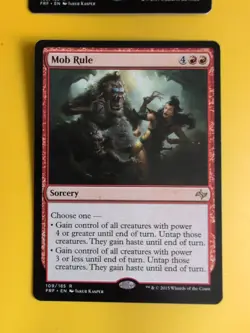 Mob Rule x2 Fate Reforged rare instant MTG 2 Card. - Image 2