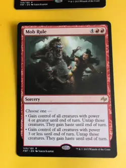 Mob Rule x2 Fate Reforged rare instant MTG 2 Card. - Image 3
