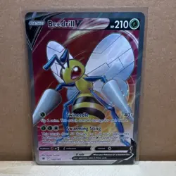 Pokemon TCG Beedrill V Full Art Holo Ultra Rare 210HP 160/189 Astral Radiance - Image 1
