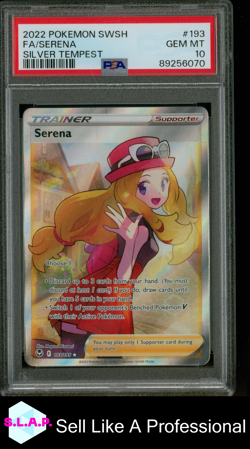 SERENA POKEMON 193 2011 SILVER TEMPEST FULL ART ENGLISCH PSA 10 - Image 1