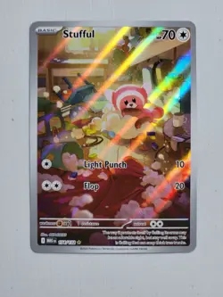 2025 Pokemon TCG Mega Evolution Stufful Illustration Rare #154/132 NM - Image 1
