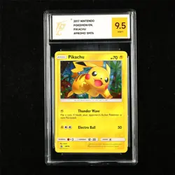 TQG 9.5 MINT+ 2017 Pokemon ENG Pikachu SM76 Promo - Image 1