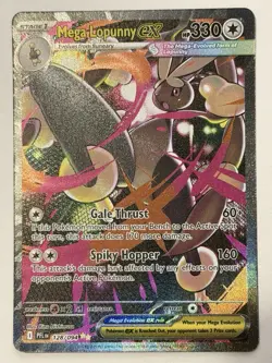Mega Lopunny EX Holo 330 HP Me02: Phantasmal Flames 128/094 Pokemon Card - Image 1