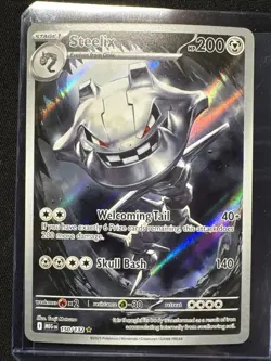 Steelix 150/132 Me01: Mega Evolution Holo illustration rare Pokemon - Image 1