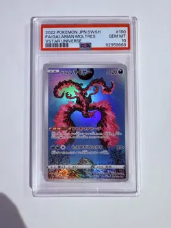 2022 Pokemon JPN VSTAR Universe SWSH Galarian Moltres 190/172 - PSA 10 - Image 1