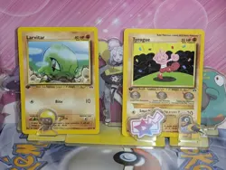 Larvitar 57/75 1st Edition & Tyrogue 66/75 1st Edition Neo Discovery Pokemon Tcg - Image 1