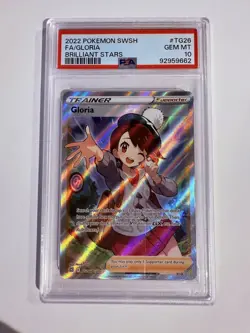2022 Pokemon Brilliant Stars SWSH Trainer Gloria TG26- PSA 10 - Image 1