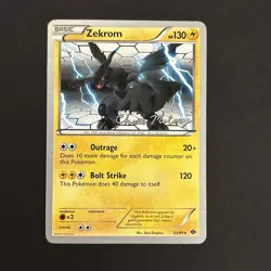 Pokemon TCG Zekrom 50/99 Next Destinies Chase Moloney World Championship 2012 NM - Image 1