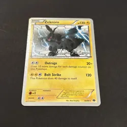 Pokemon TCG Zekrom 50/99 Next Destinies Chase Moloney World Championship 2012 NM - Image 2