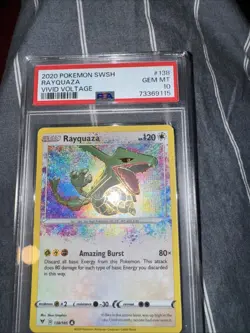 Pokemon TCG Rayquaza Vivid Voltage 138/185 Amazing Rare PSA 10 GEM MINT - Image 1