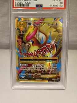 Pokemon XY Evolutions Mega M Pidgeot EX 105/108 2016 PSA 10 #105 - Image 2