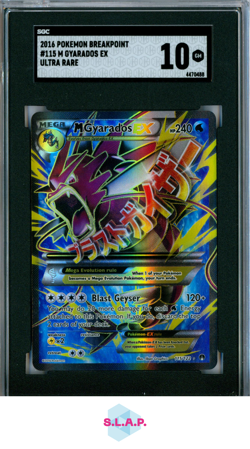 MGYARADOS EX 2016 POKEMON BREAKPOINT #115/122 M GYARADOS EX ULTRA RARE SGC 10 - Image 1