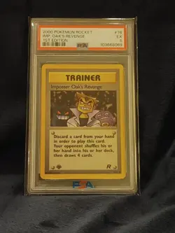 2000 Pokemon Rocket Imposter Oak's Revenge 76/82 1st Edition PSA 5 - Image 1