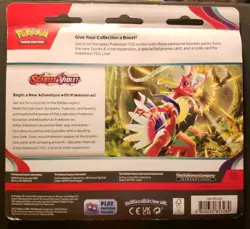 Pokemon Scarlet & Violet 3-Booster Pack Blister (Dondozo) Factory Sealed NEW - Image 2