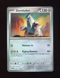 [NM] Pokeball Reverse Duraludon Prismatic Evolutions 069/131 Pokemon TCG - Image 1