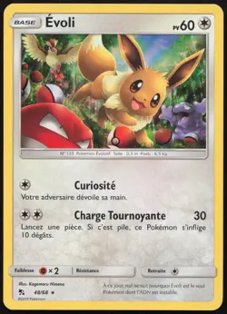 Carte Pokemon Evoli 48/68 Holo Destinees Occultes Francais - Image 1
