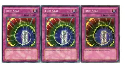 Yugioh- 3X Time Seal - Common - Unlimited - DB1-EN071 - Near Mint - Image 1