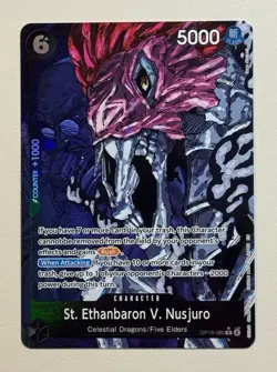 One Piece St. Ethanbaron V. Nusjuro Alt Art OP13-080 Carrying On His Will ENG - Image 1