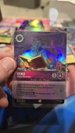 Disney Lorcana Winterspell Genie Magical Researcher Epic 210 - Image 1
