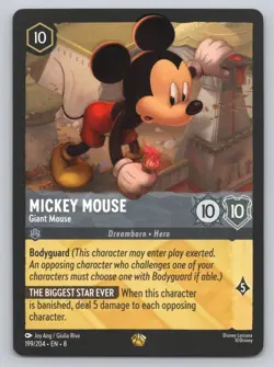 Disney Lorcana - Mickey Mouse - Giant Mouse 199/204 - Reign of Jafar (8) - Image 1