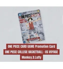 One Piece Monkey D. Luffy US Voyage College Basketball Promo Card SEALED - Image 3